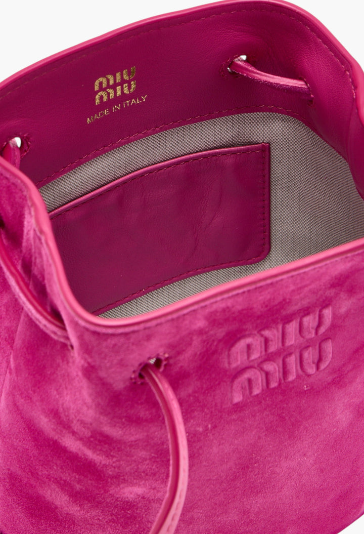 Pink - Suede Mini Bag - GLAM MODA