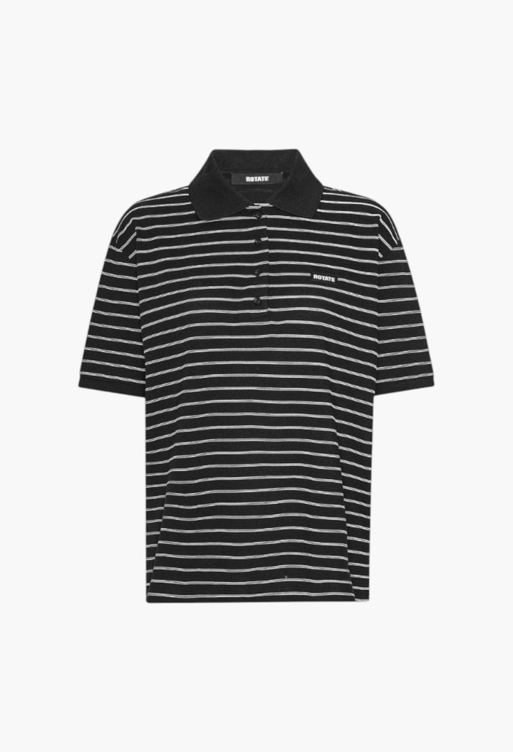 Pique Shortsleeve Polo Black - GLAM MODA