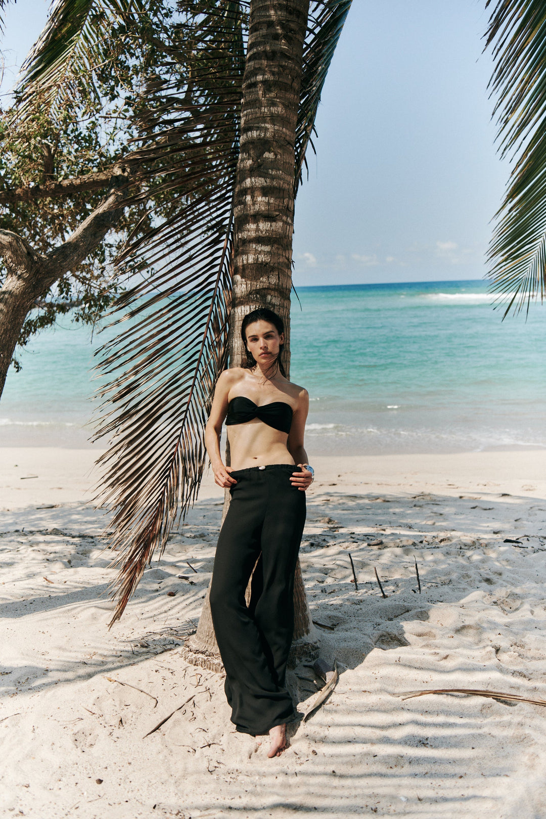 Playa Pants with Pearl - GLAM MODA