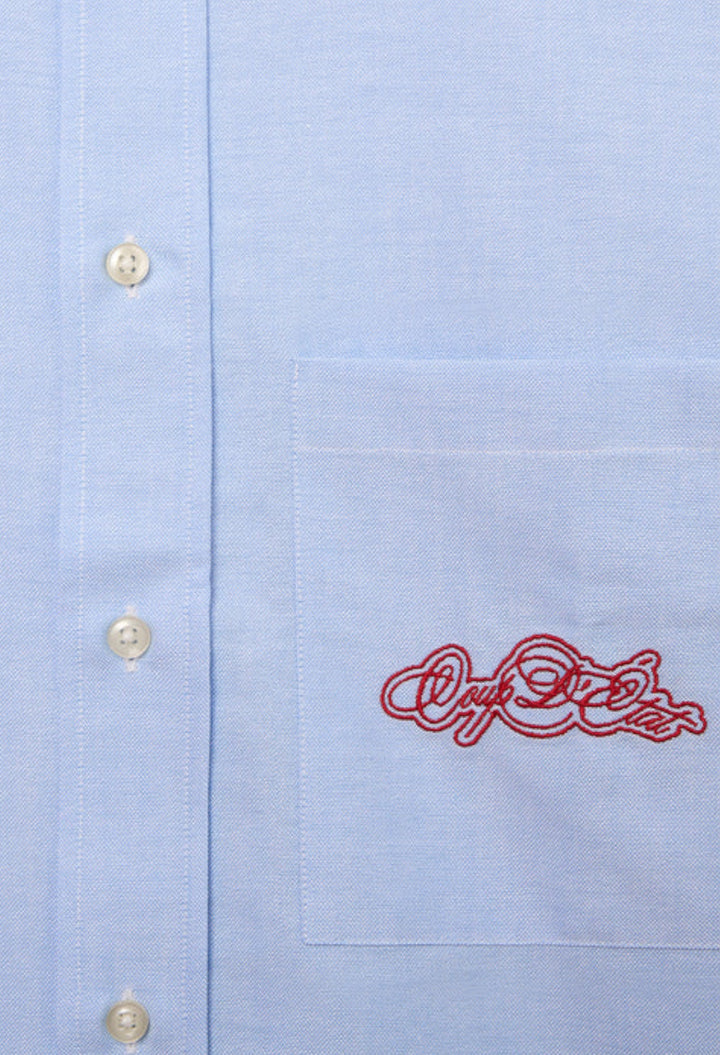 Pocket Shirt - Oxford Blue - GLAM MODA