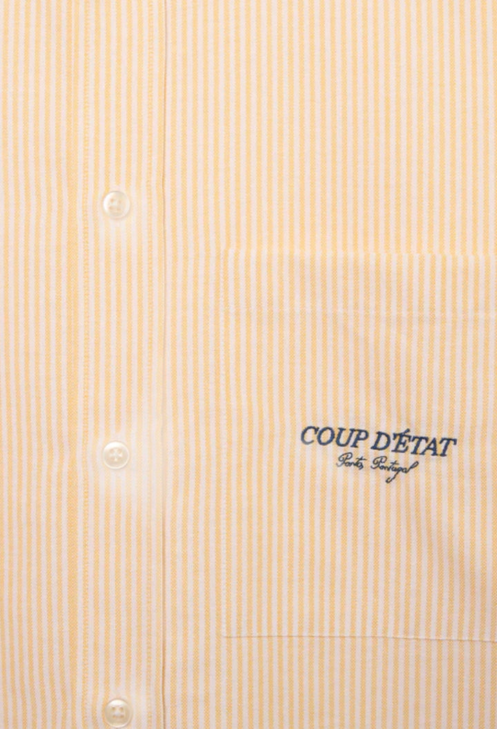 Pocket Shirt - Yellow Striped - GLAM MODA