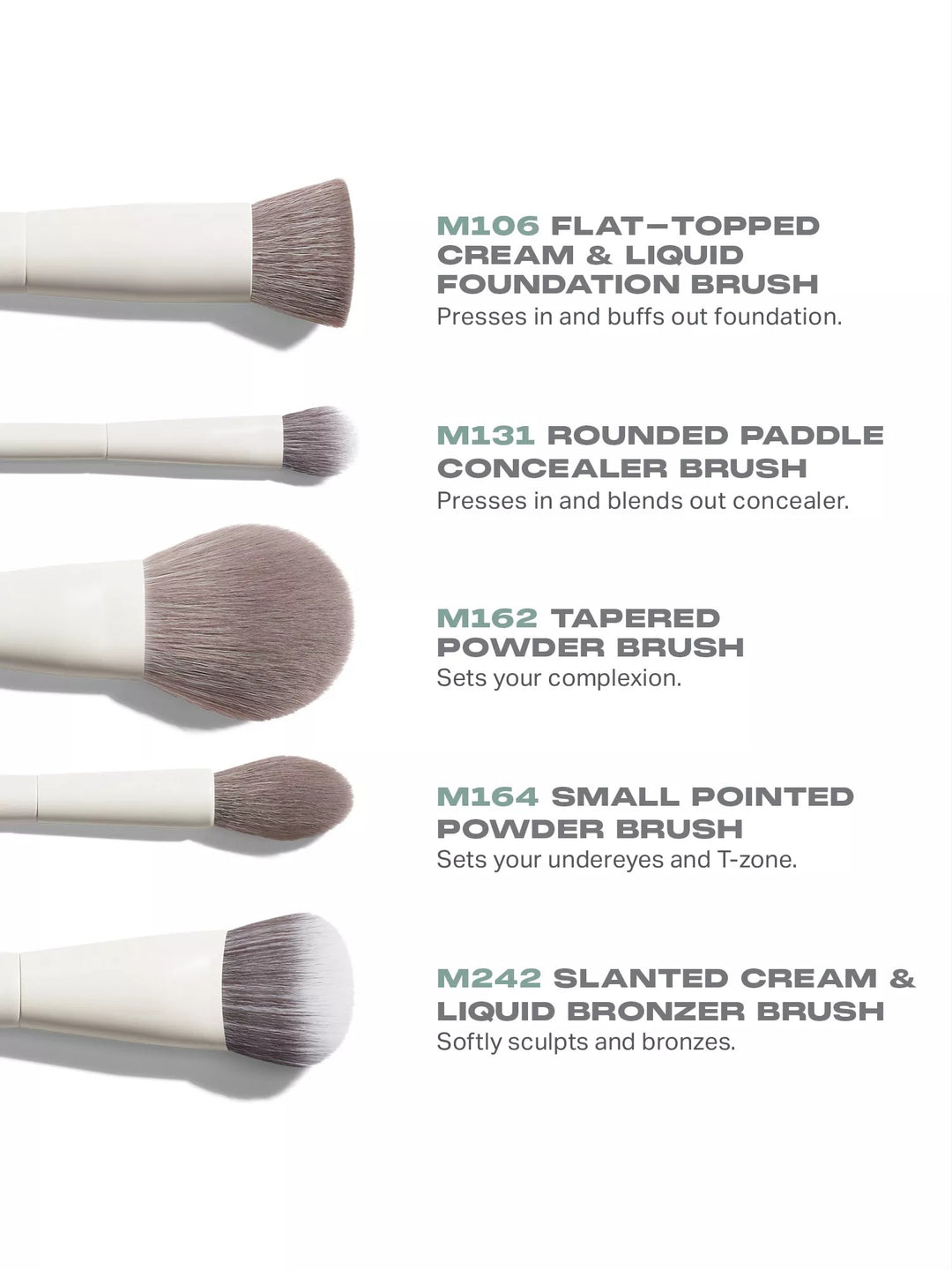 Portrait Mode 5-Piece Face Brush Set - GLAM MODA