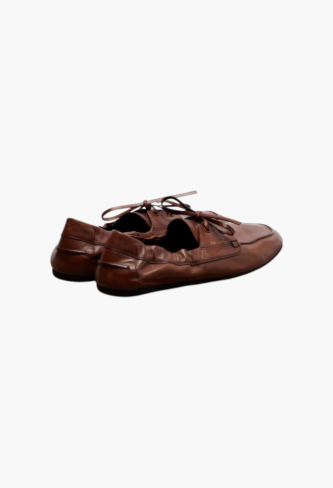 Shuffle leather boat shoes