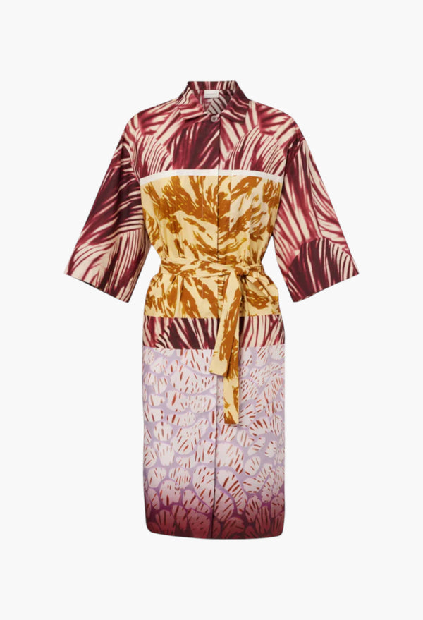 Printed Cotton Poplin Shirt Dress