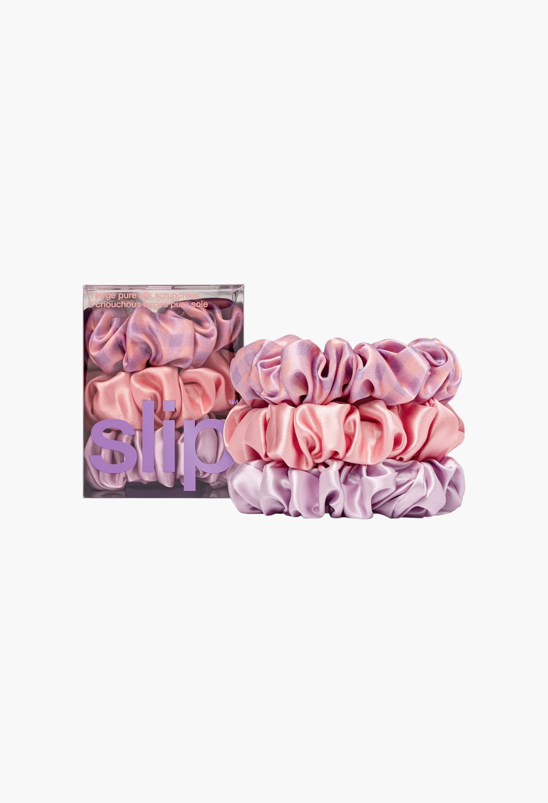 Pure Silk Large Scrunchies - Belleflower - GLAM MODA