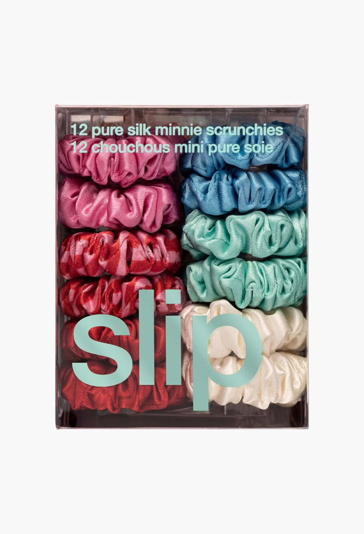 Pure Silk minnie scrunchies - sundown - GLAM MODA