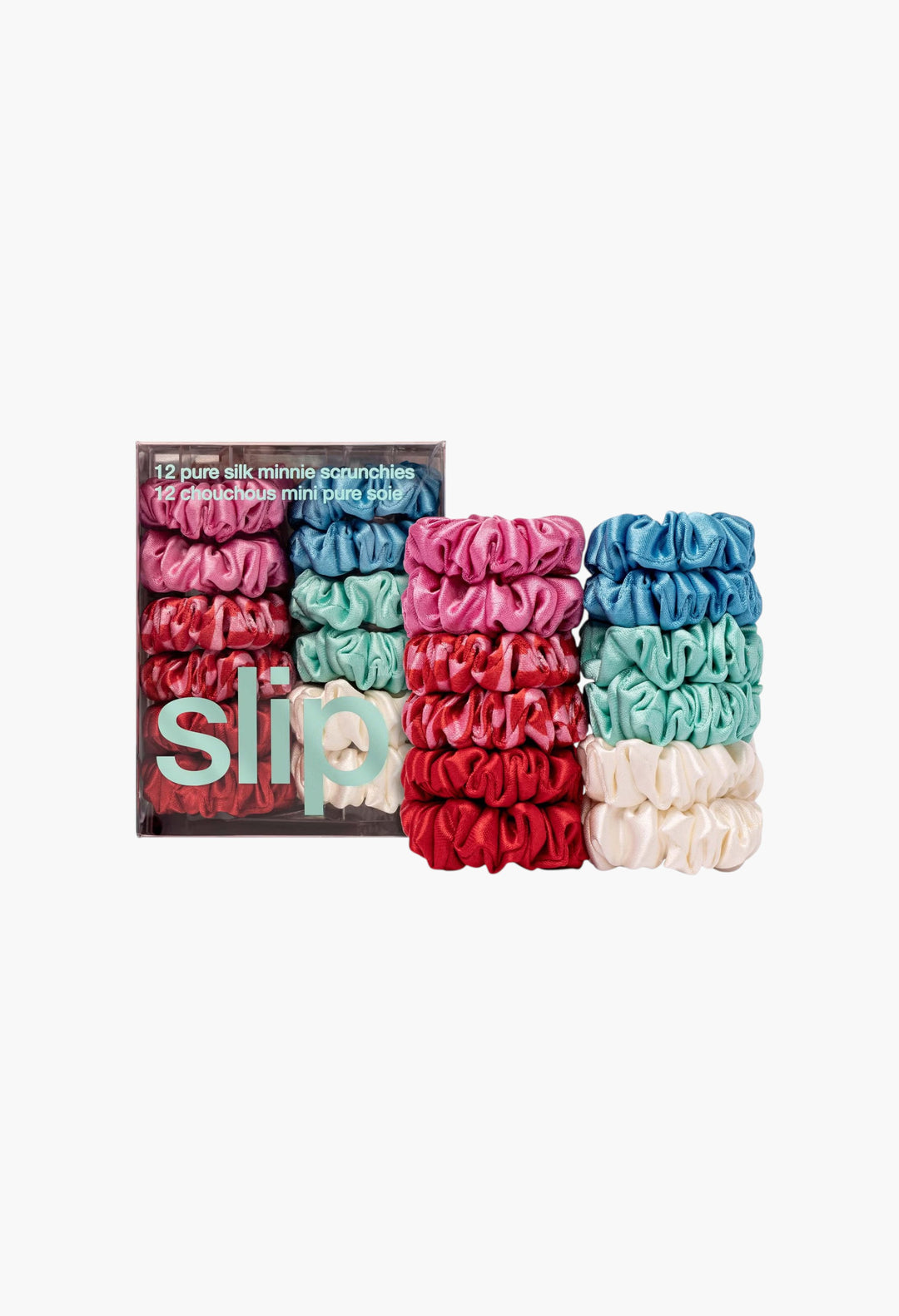 Pure Silk minnie scrunchies - sundown - GLAM MODA
