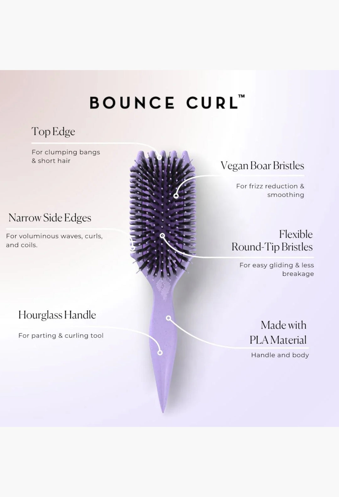 Purple - Volume Edge Lift Brush - GLAM MODA