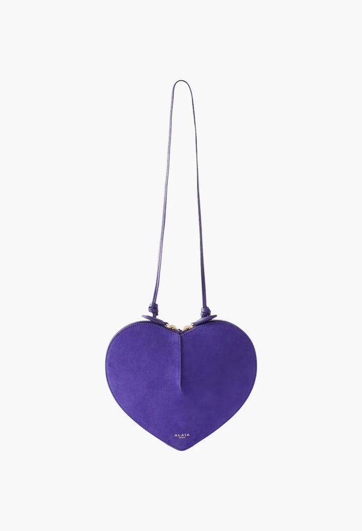 Le Coeur suede and leather shoulder bag