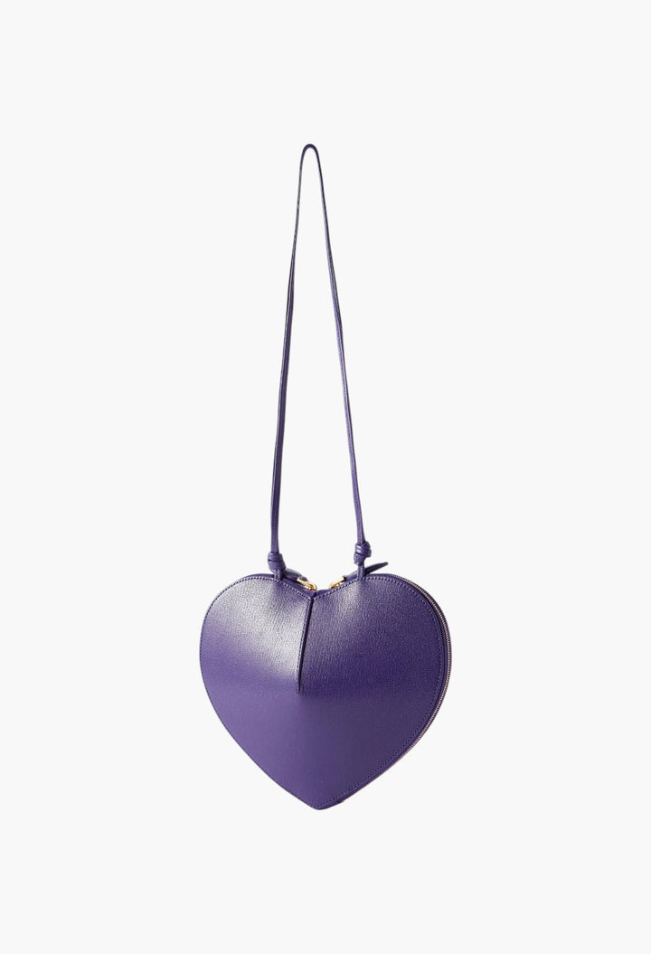 Le Coeur suede and leather shoulder bag