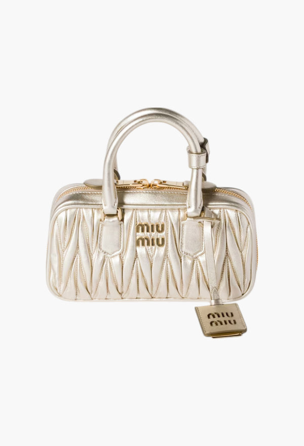Pyrite - Arcadie Matelassé Nappa Leather Mini-Bag