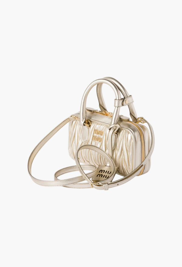 Pyrite - Arcadie Matelassé Nappa Leather Mini-Bag