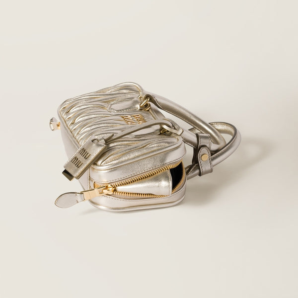 Pyrite - Arcadie Matelassé Nappa Leather Mini-Bag