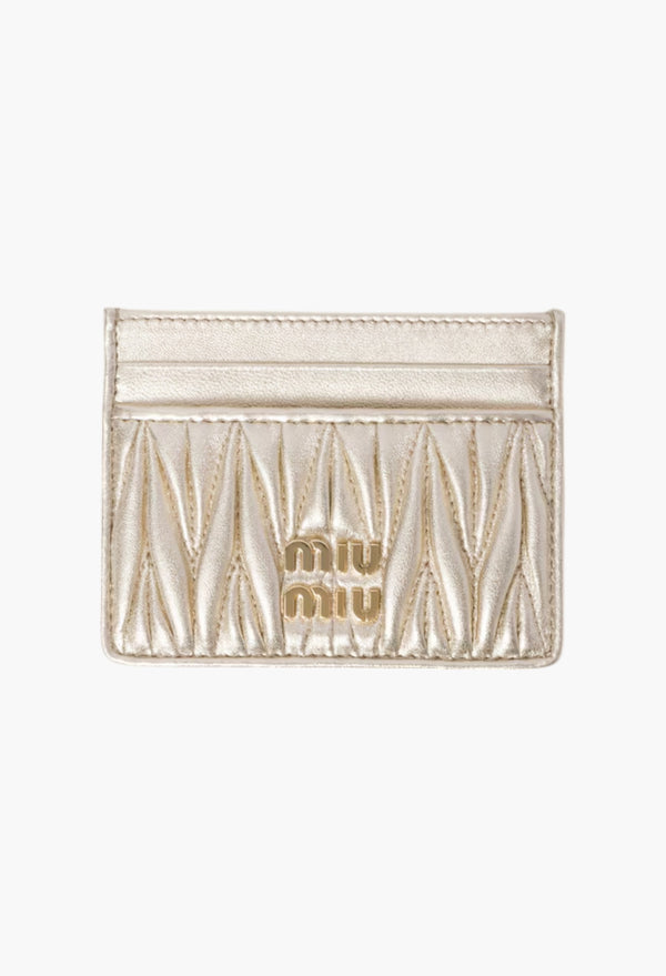 Pyrite - Matelassé Nappa Leather Card Holder
