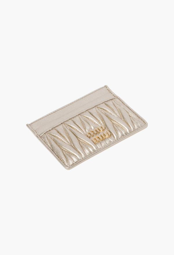 Pyrite - Matelassé Nappa Leather Card Holder