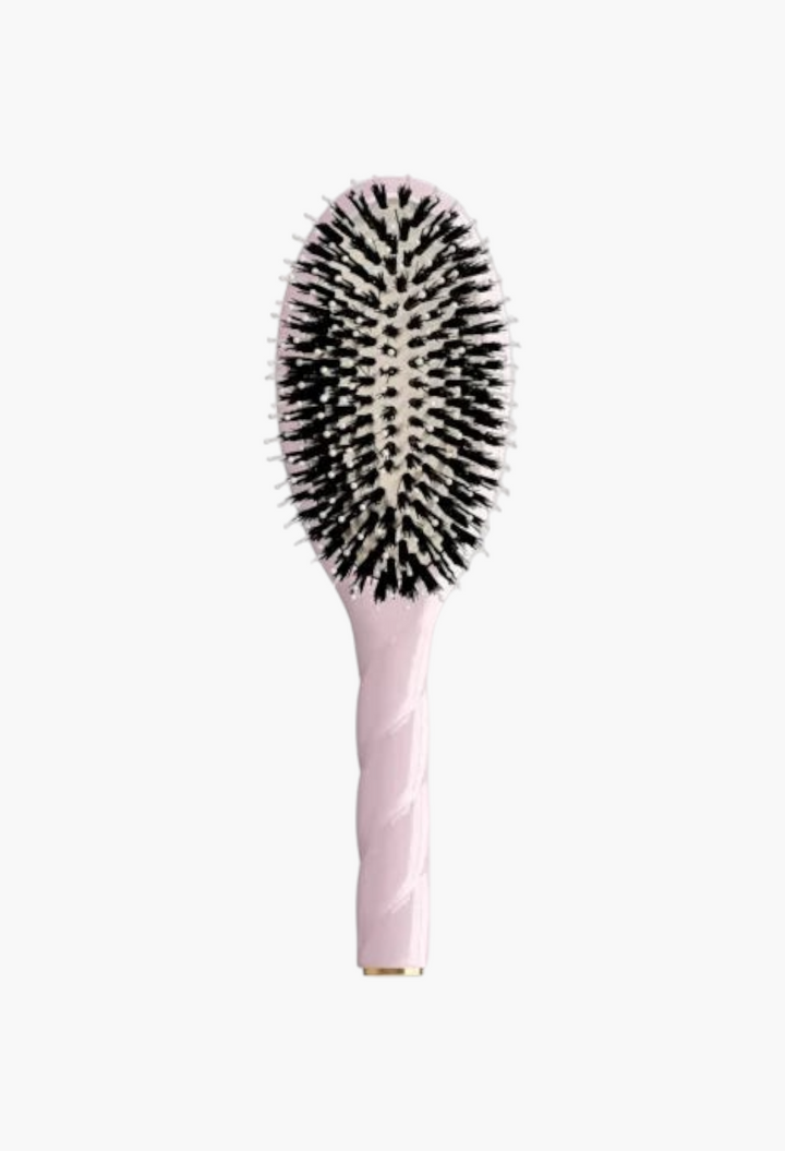 GLAM MODA La Bonne Brosse N.03 Essential Softness hair brush in pastel pink with boar and nylon bristles