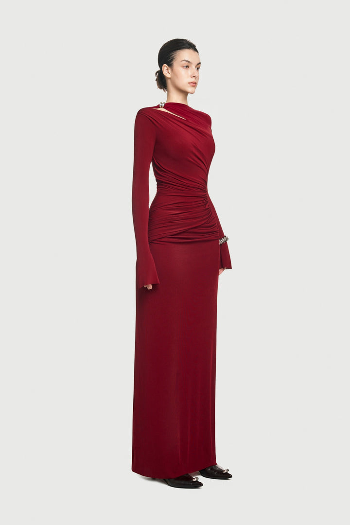Red - Amara Dress - GLAM MODA