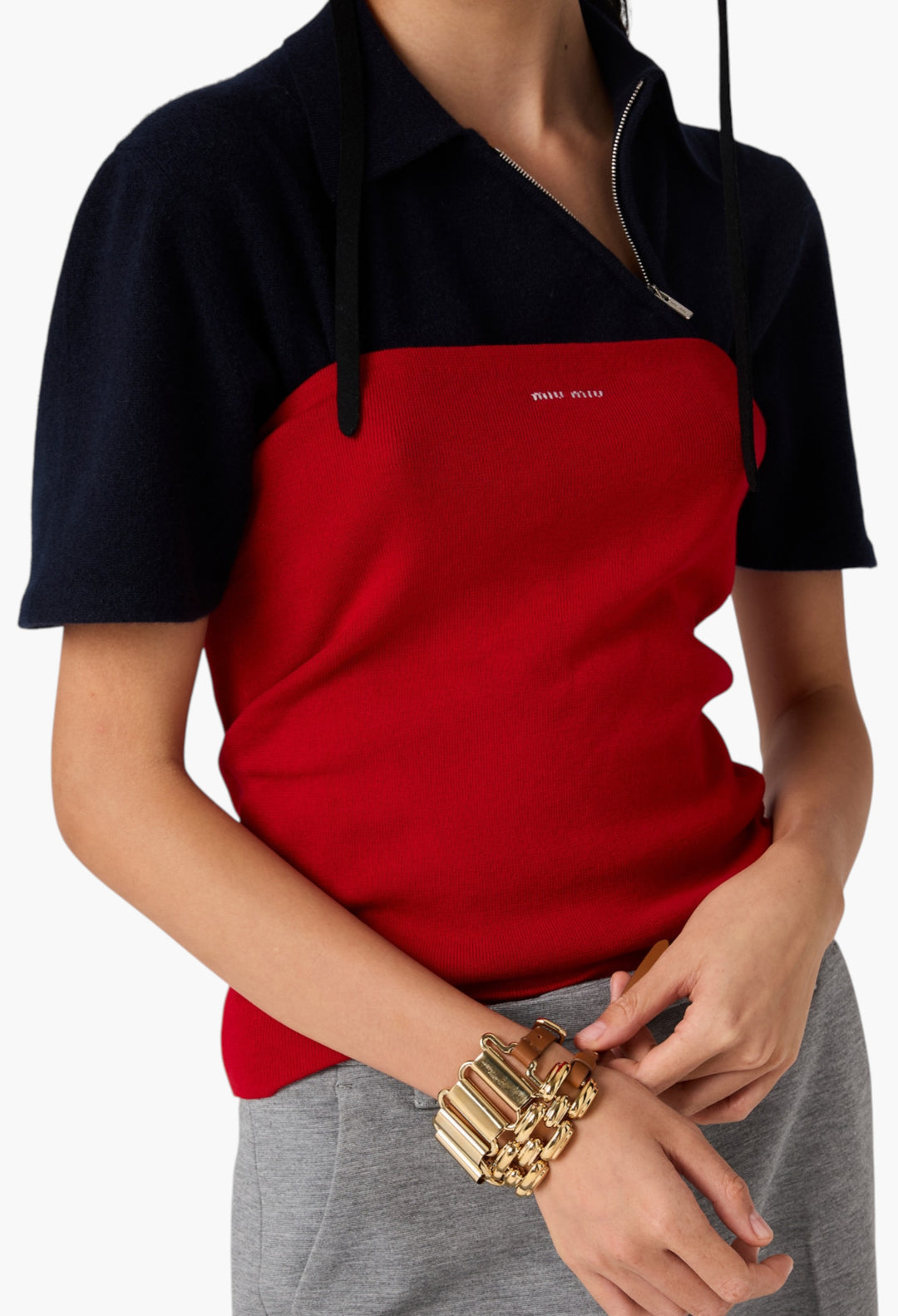 Red - Cotton Knit Tube Top - GLAM MODA