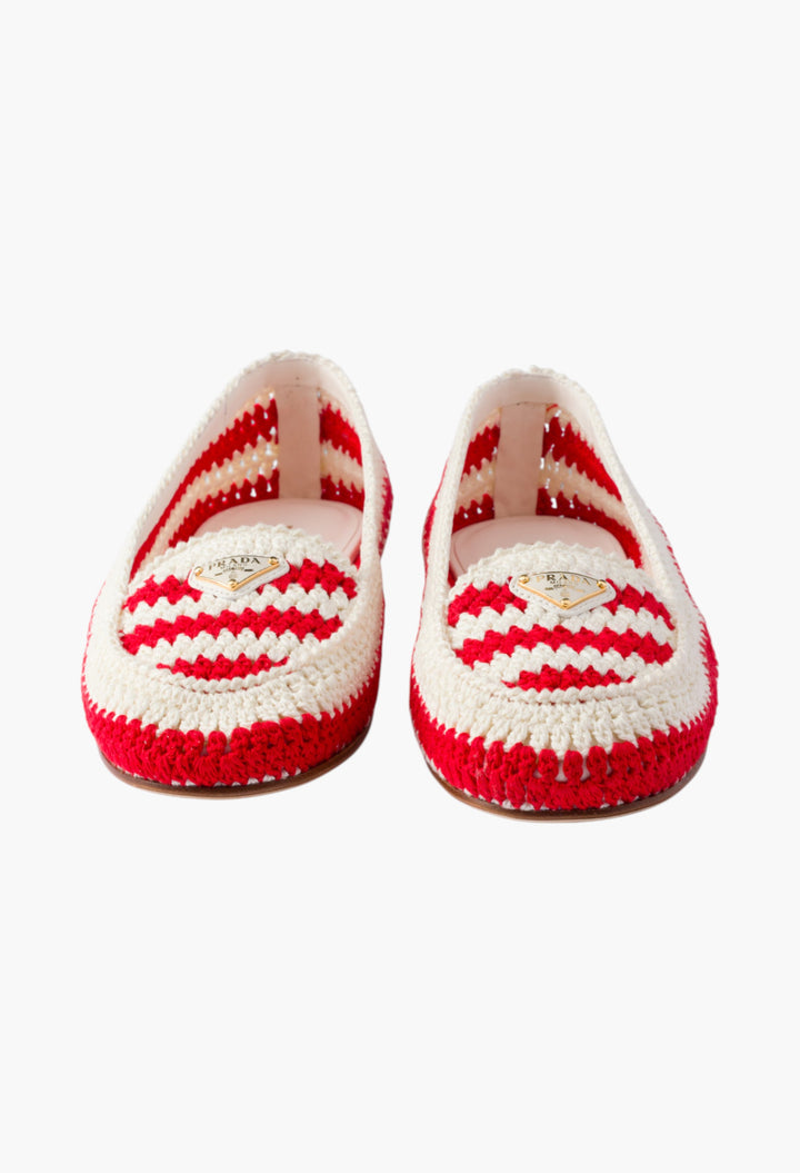 Red - Crochet Loafers - GLAM MODA