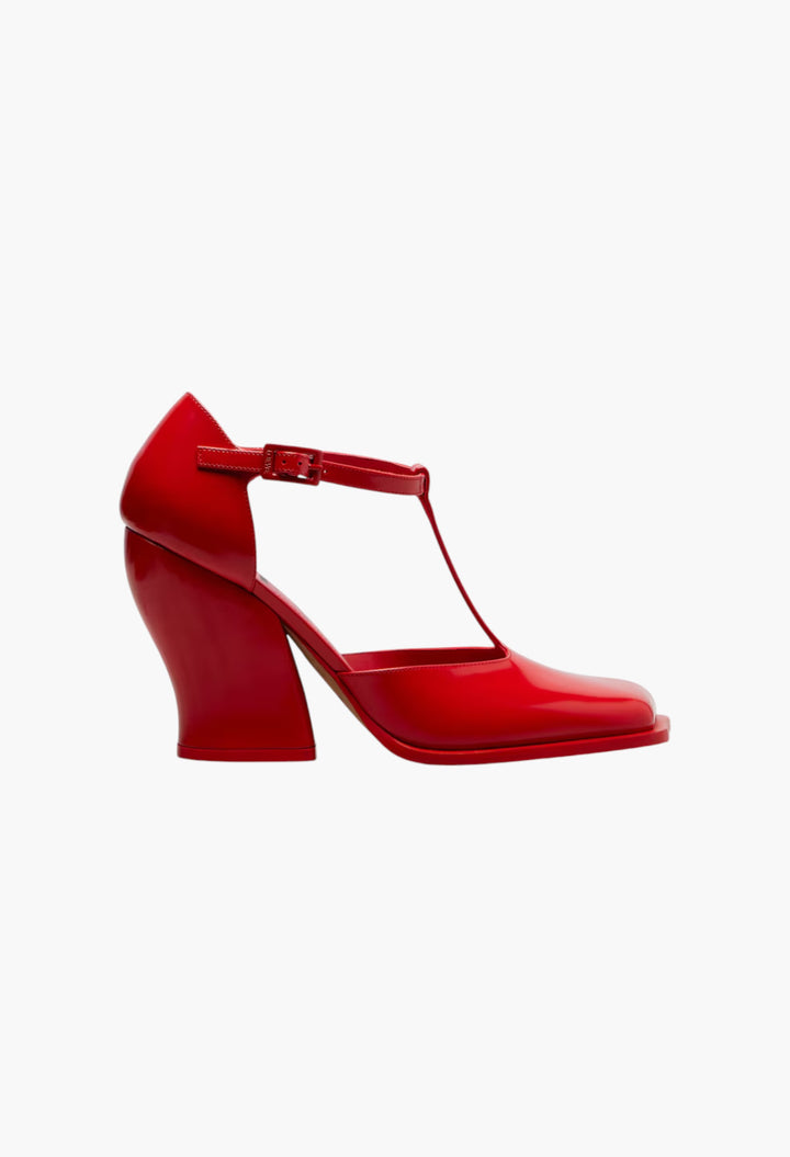 Red - Onda 90 Leather Pumps - GLAM MODA