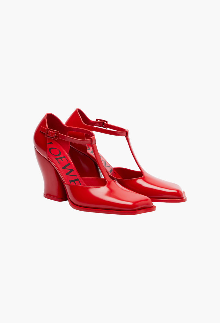 Red - Onda 90 Leather Pumps - GLAM MODA