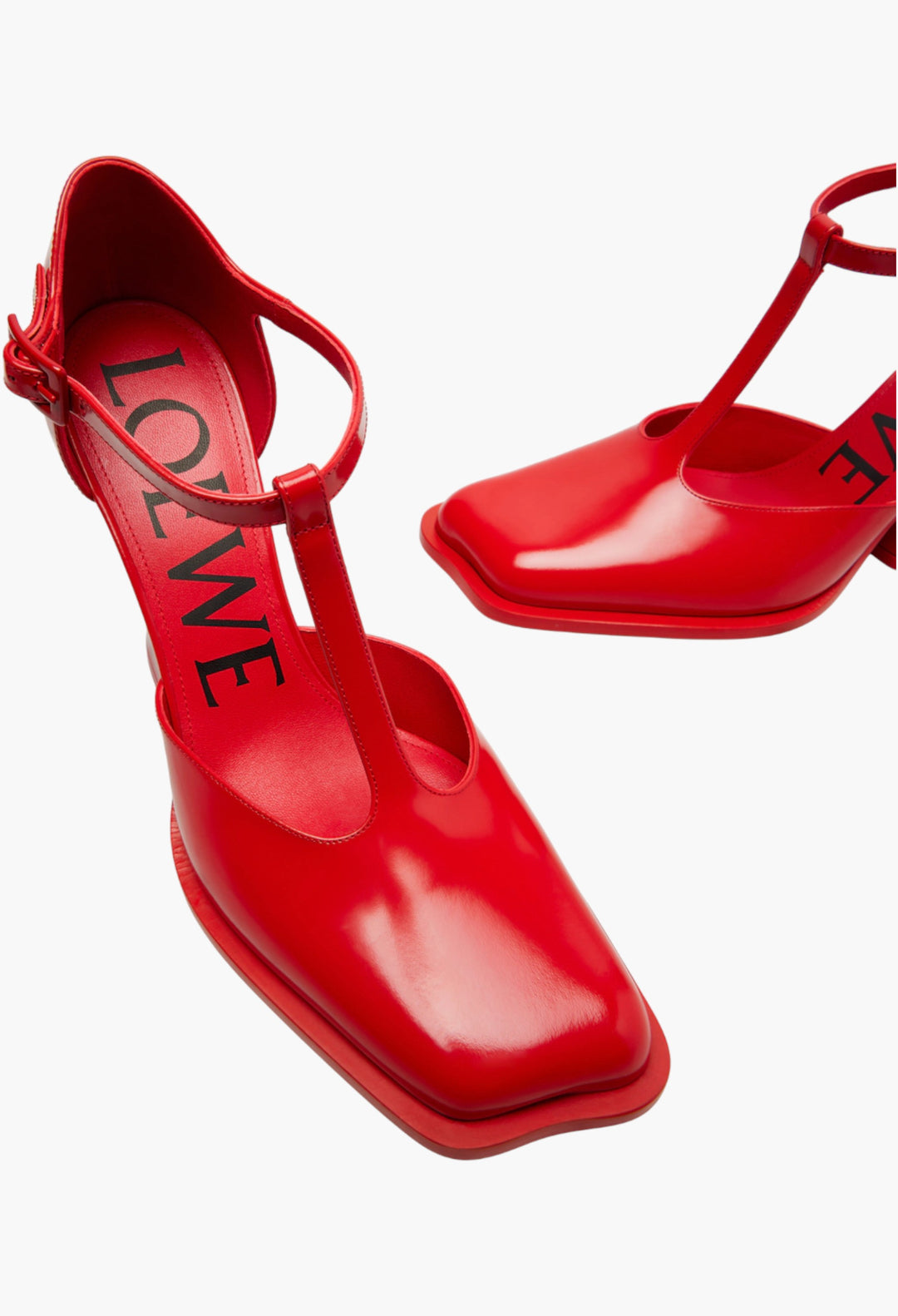 Red - Onda 90 Leather Pumps - GLAM MODA