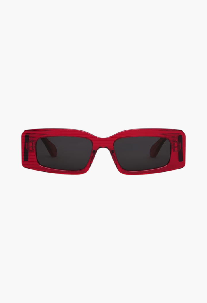 Red - Rectangular Sunglasses - GLAM MODA