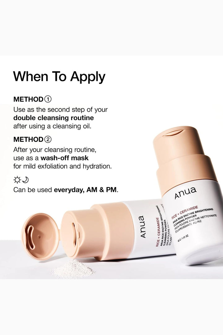 Rice Enzyme Brightening Cleansing Powder 40g - GLAM MODA