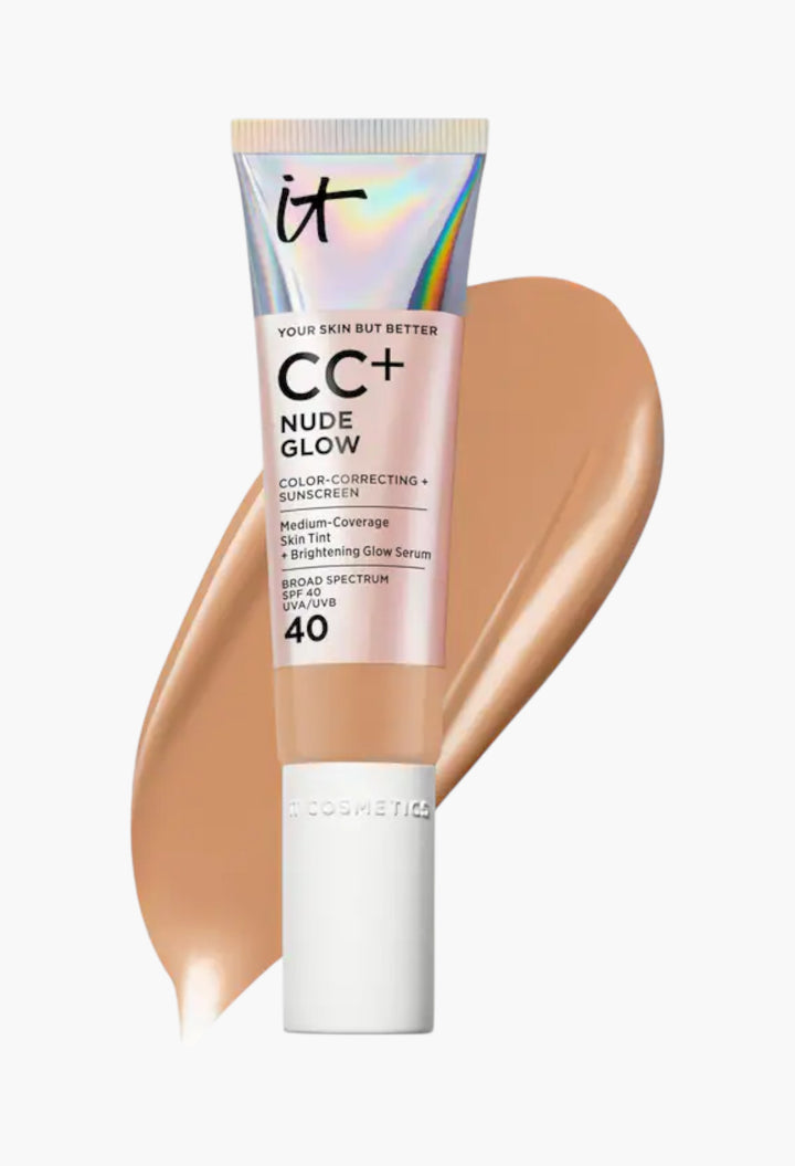CC+ Nude Glow Lightweight Foundation + Glow Serum with SPF 40 and Niacinamide - GLAM MODA