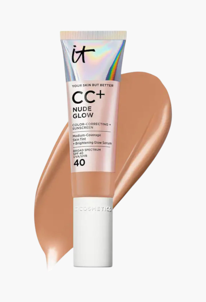 CC+ Nude Glow Lightweight Foundation + Glow Serum with SPF 40 and Niacinamide - GLAM MODA