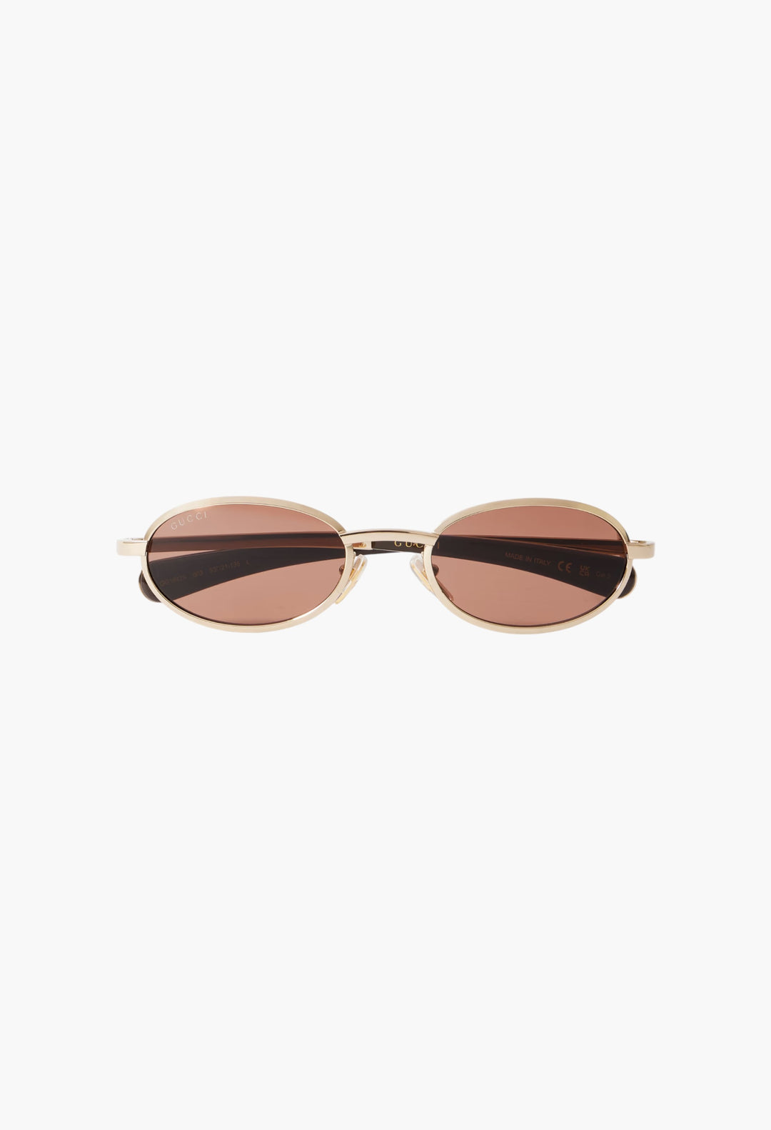 Rodeo Drive Oval-Frame Gold-Tone Sunglasses - GLAM MODA