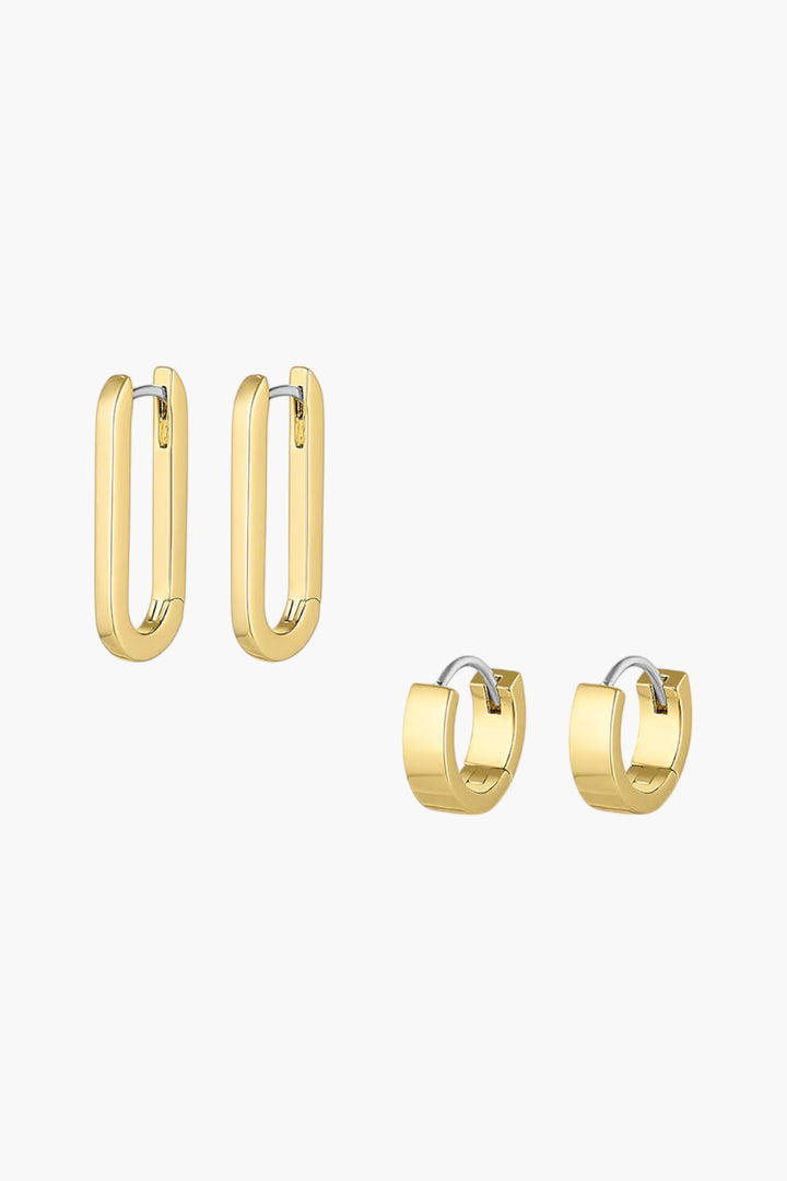 Rose Huggie Set - GLAM MODA