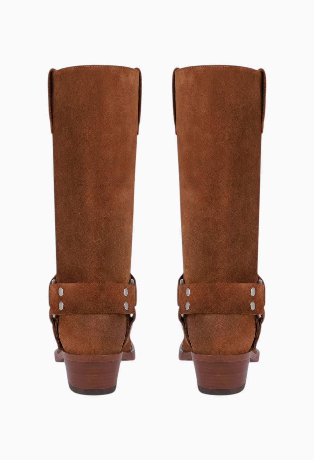 Roxy Boot - Boots In Cognac Calf Suede Leather - GLAM MODA
