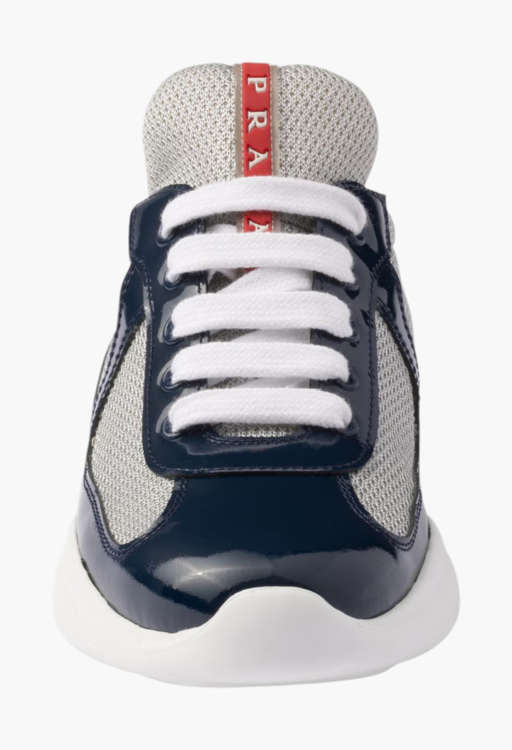 Royal Blue - Prada America's Cup Biker Fabric Sneakers - GLAM MODA