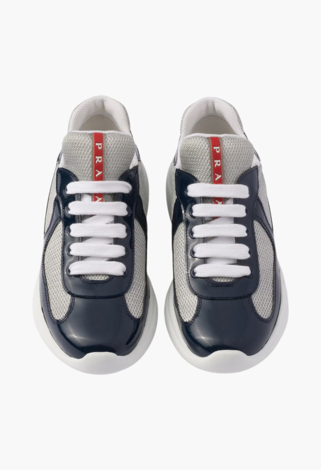 Royal Blue - Prada America's Cup Biker Fabric Sneakers - GLAM MODA