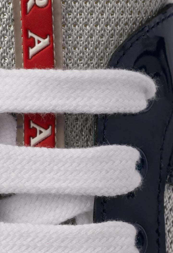 Royal Blue - Prada America's Cup Biker Fabric Sneakers - GLAM MODA