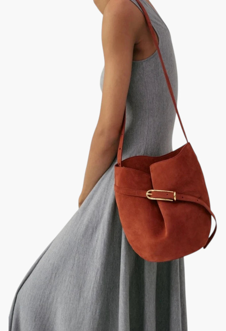Belted Bucket Bag