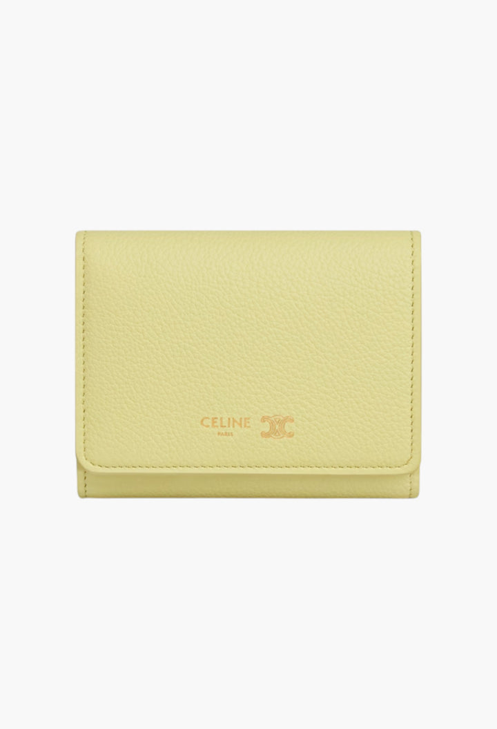 Fine Wallet In Supple Grained Calfskin - GLAM MODA