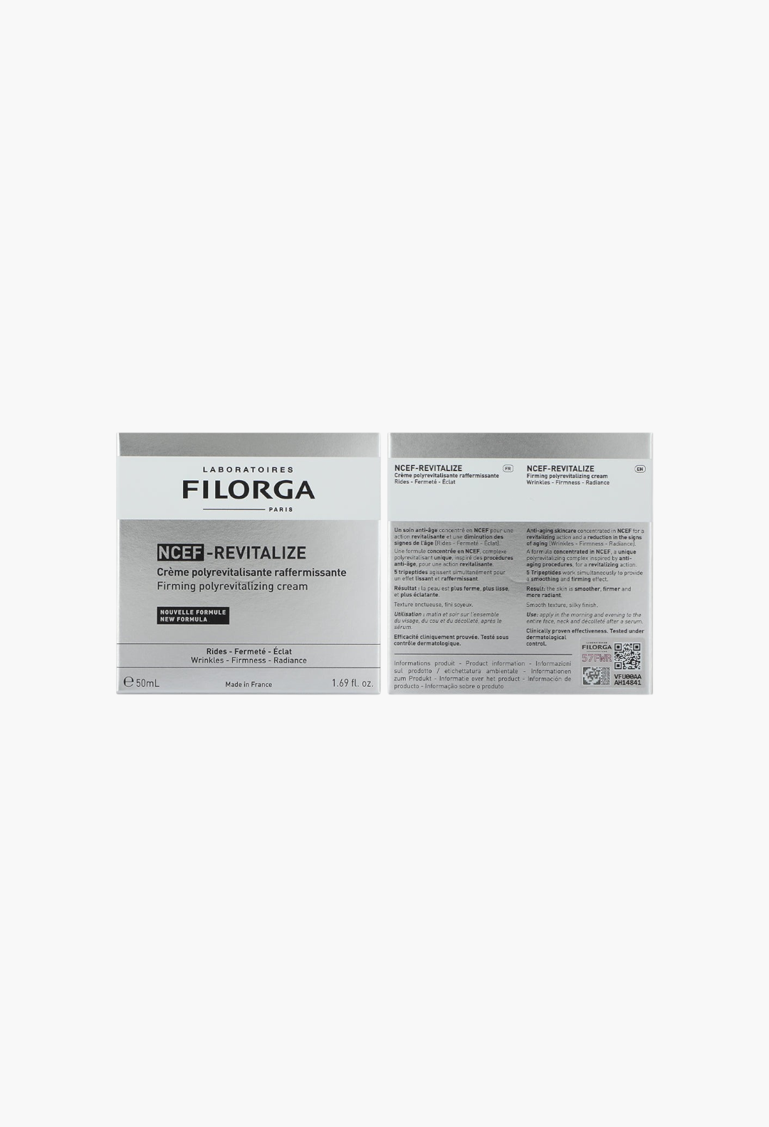 GLAM MODA Filorga NCEF-Revitalize firming polyrevitalizing cream box showing product details and benefits