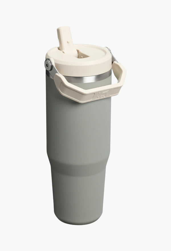 Sage Grey - The IceFlow™ Flip Straw Tumbler | 30 OZ