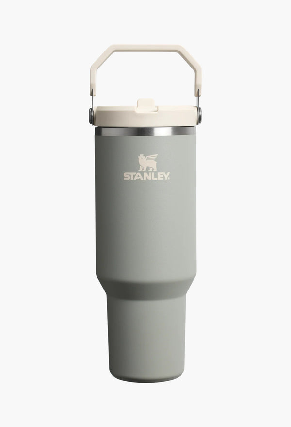 Sage Grey - The IceFlow™ Flip Straw Tumbler | 40 OZ