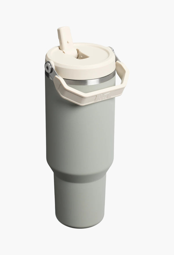 Sage Grey - The IceFlow™ Flip Straw Tumbler | 40 OZ