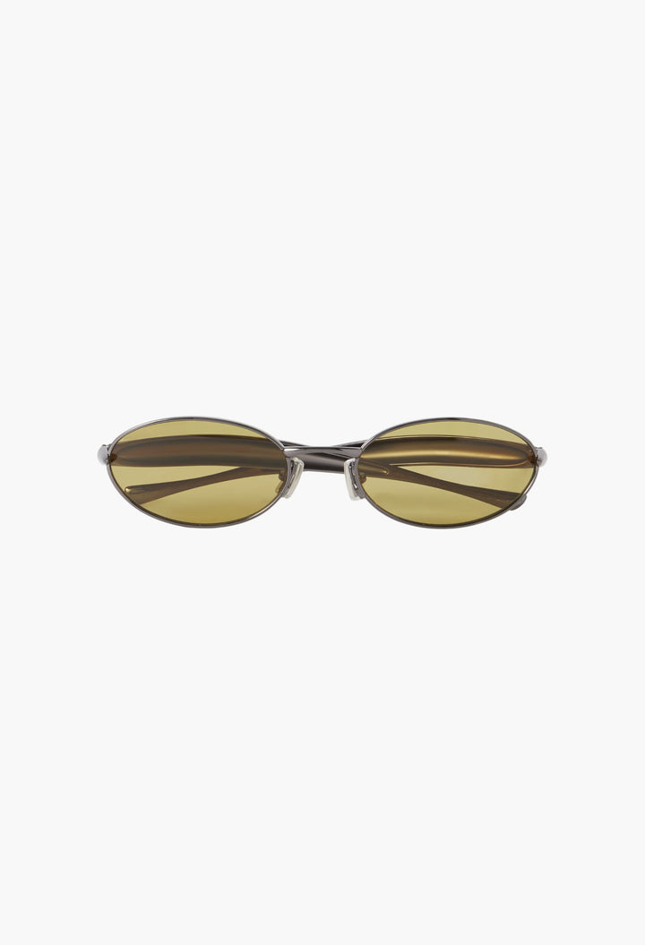 Sardine Oval-Frame Gold-Tone Sunglasses - GLAM MODA