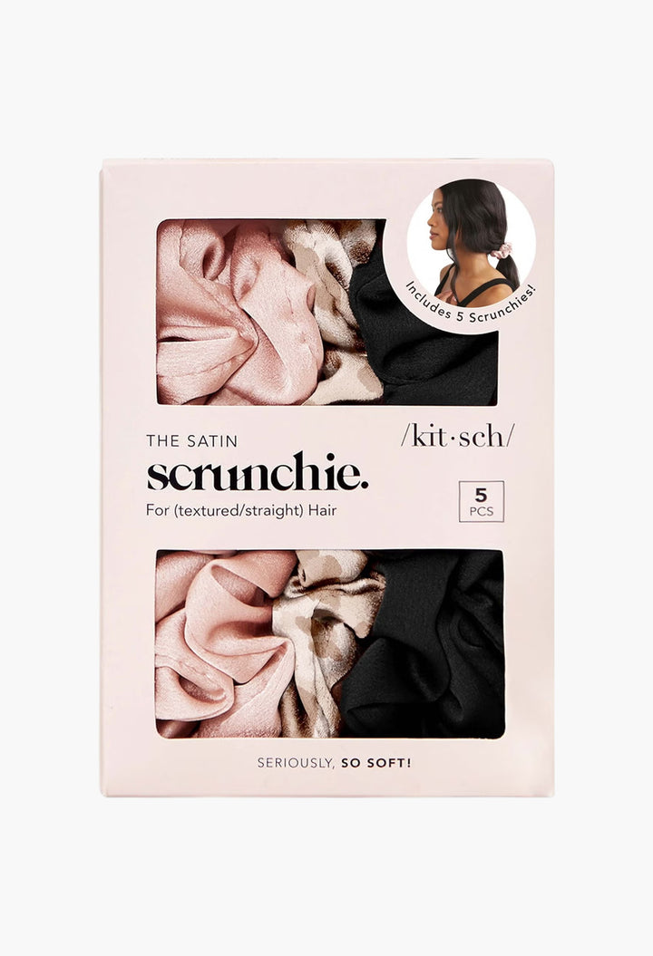 Satin Sleep Scrunchies - Assorted - GLAM MODA