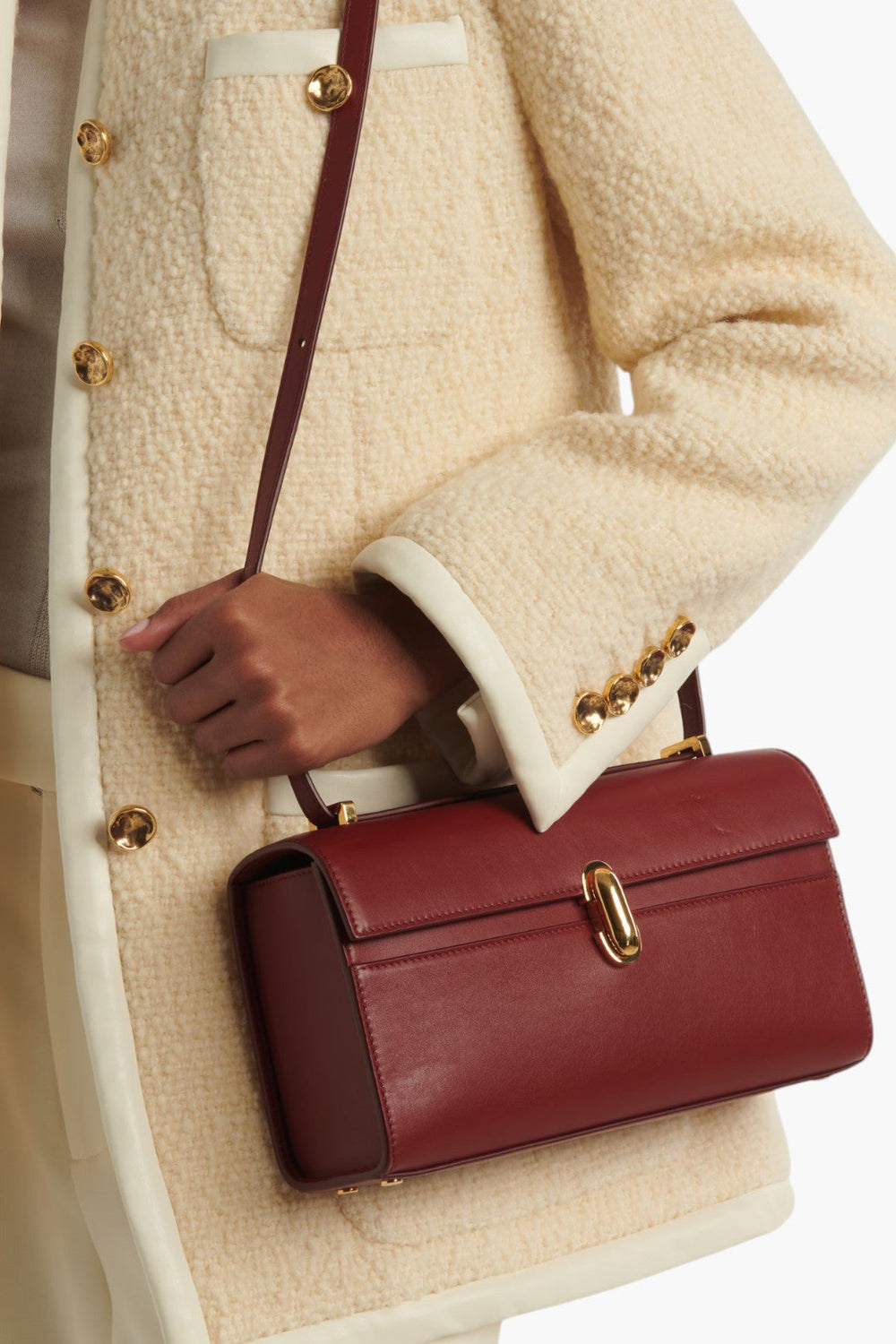 Savette Symmetry 26 leather crossbody bag - GLAM MODA