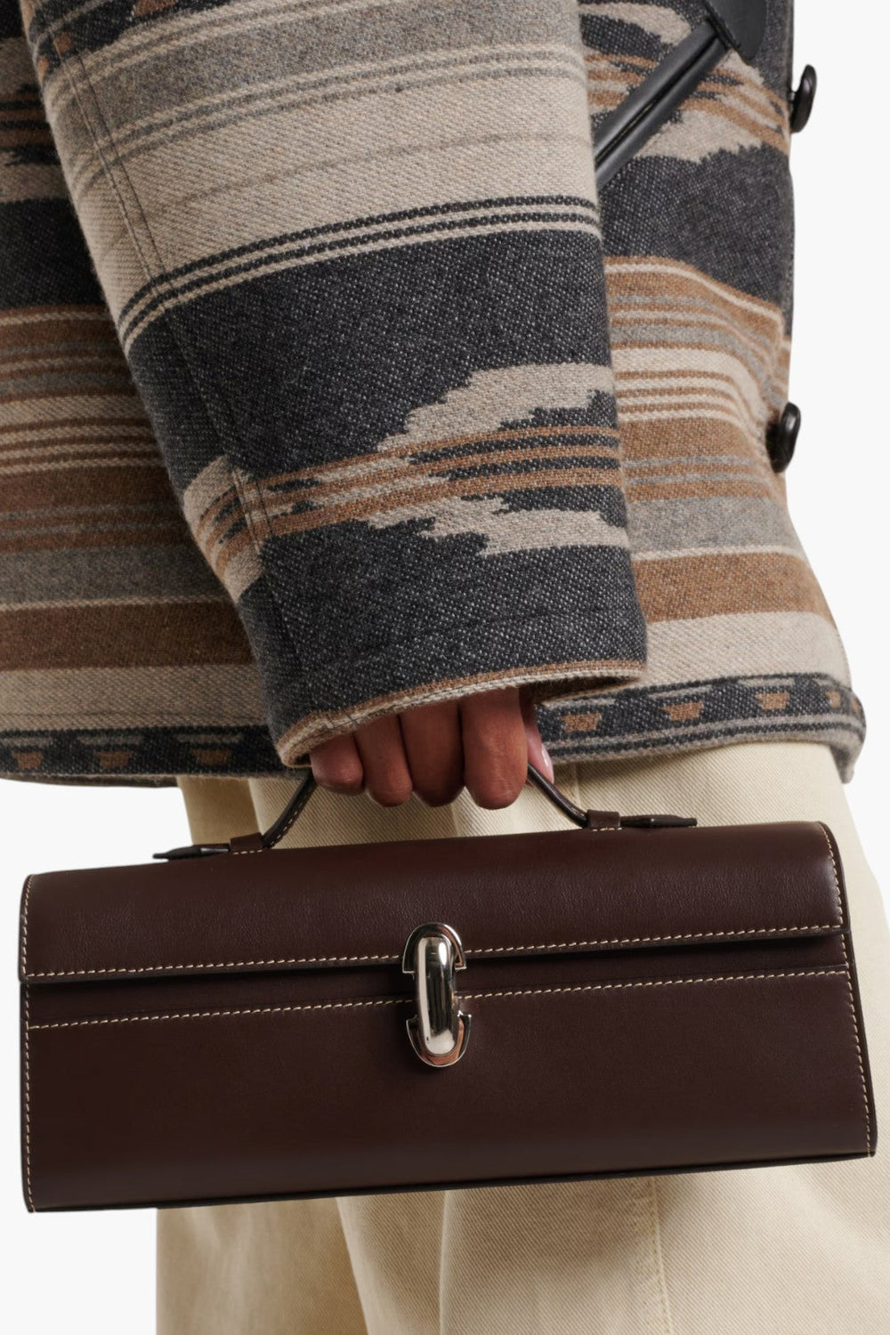 Savette Symmetry Pochette Slim leather tote bag - GLAM MODA