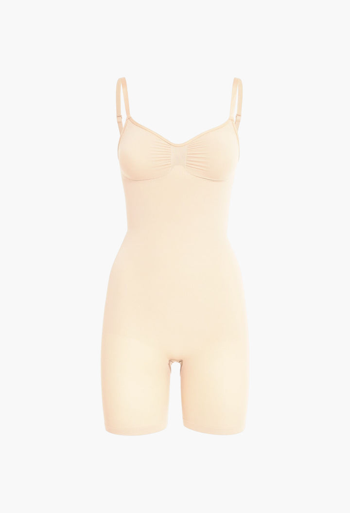 Seamless Sculpt Mid-Thigh Bodysuit - GLAM MODA