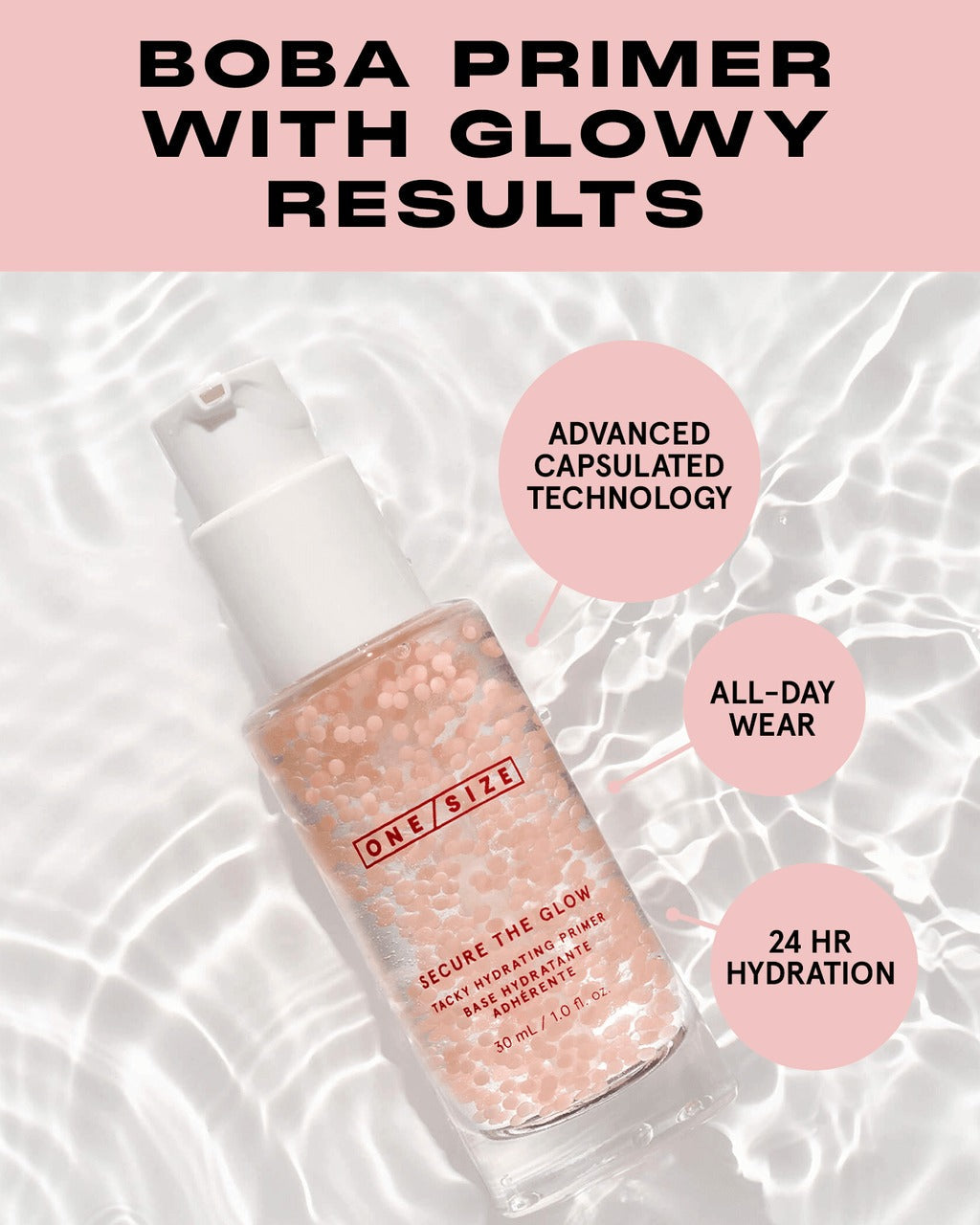 Secure The Glow Tacky Hydrating Primer With Boba Complex - GLAM MODA