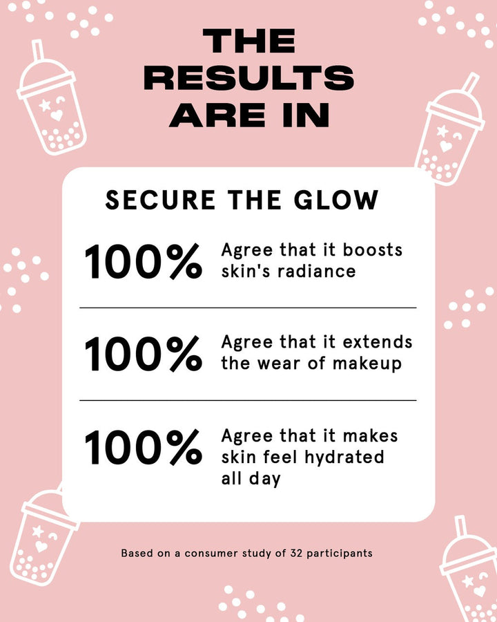 Secure The Glow Tacky Hydrating Primer With Boba Complex - GLAM MODA