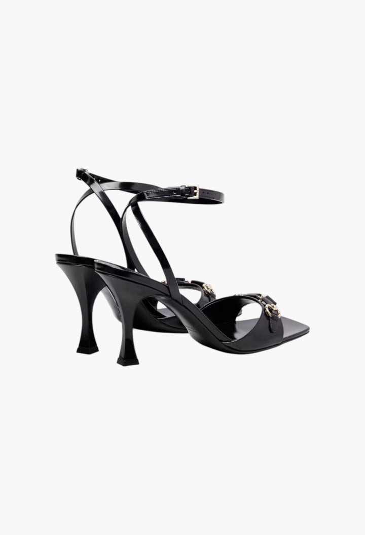 Selene Horsebit patent leather sandals - GLAM MODA